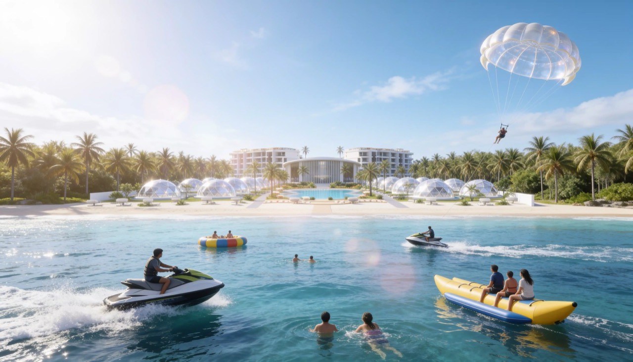Beachfront amenities and activities brought to life