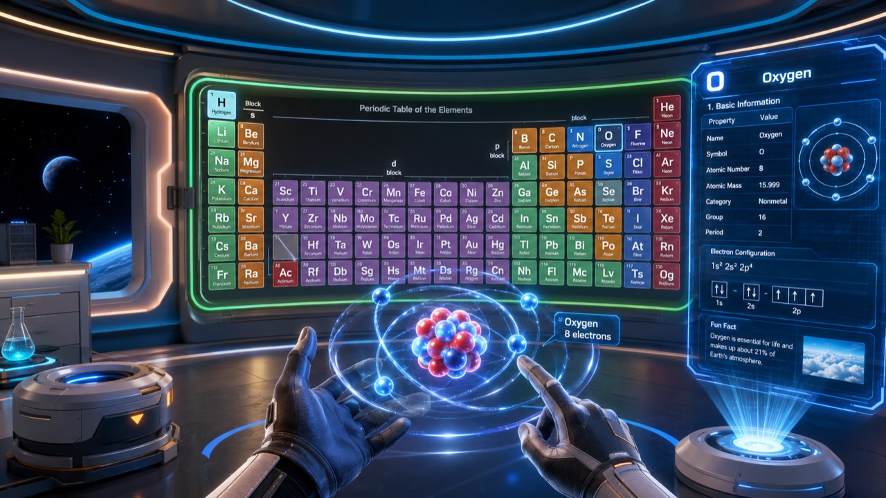 Chemistry Room, build molecules on an interactive periodic table