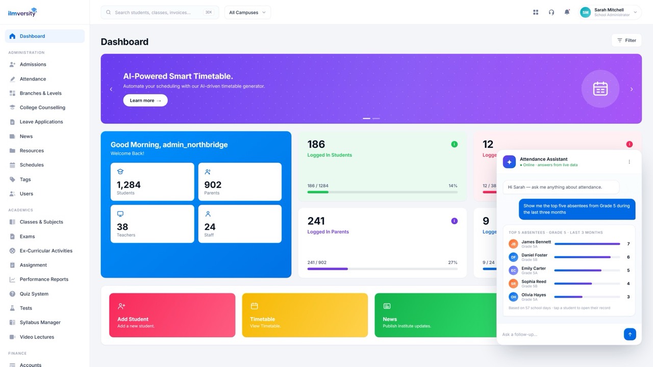 Ilmversity, product screenshot